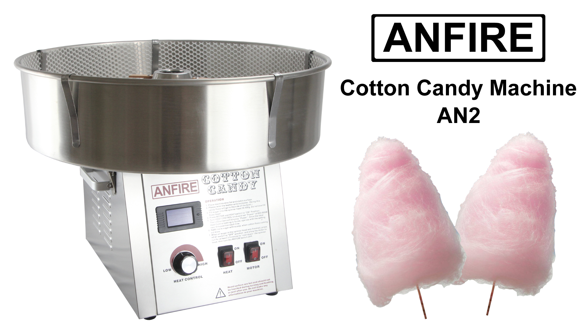 綿菓子機　蓋　CANDY FLOSS MACHINE Electric Commercial Cotton Candy Machine – VIVO - desk solutions